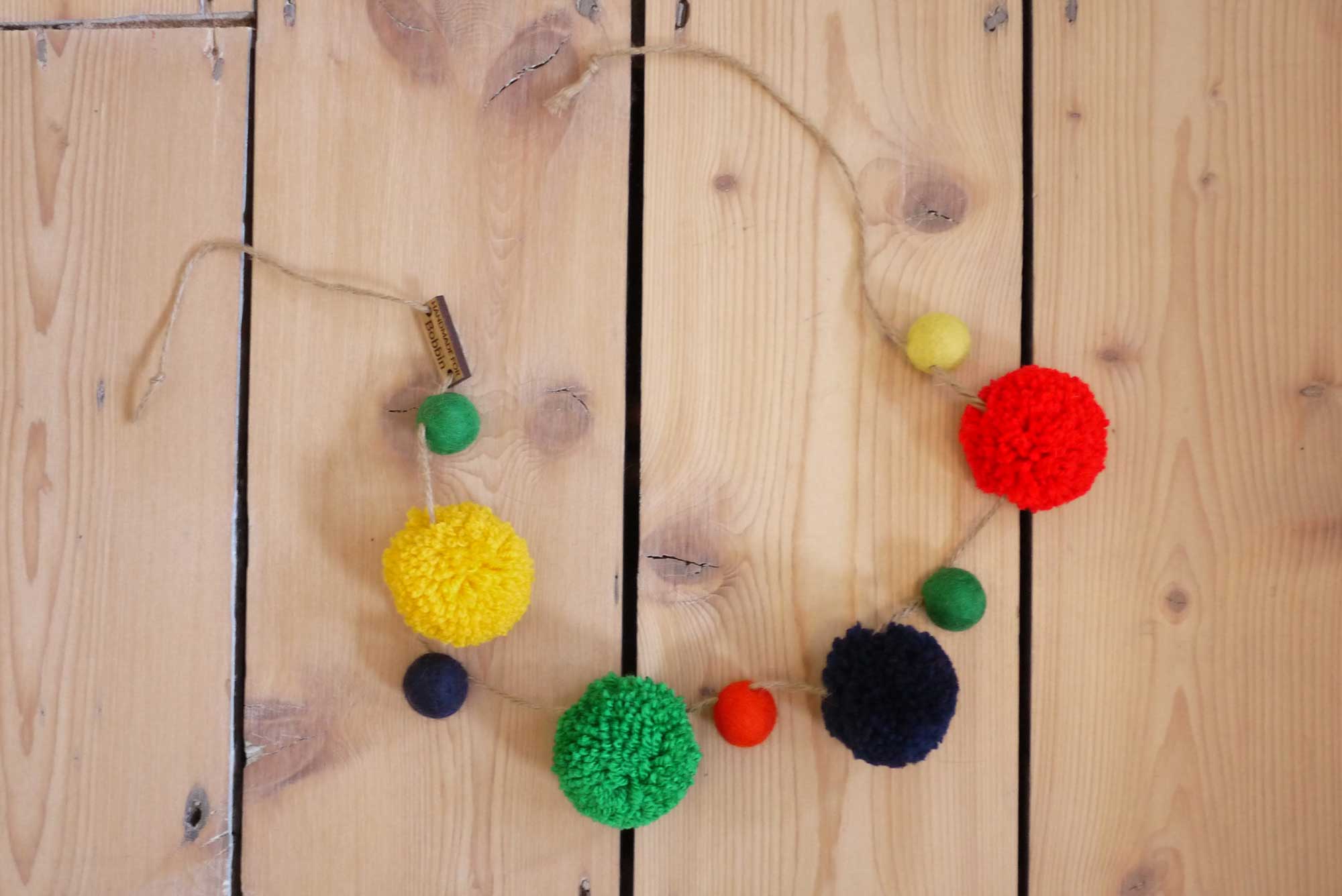 Bike Basket Garland - Nordic Pom Pom - Image 4