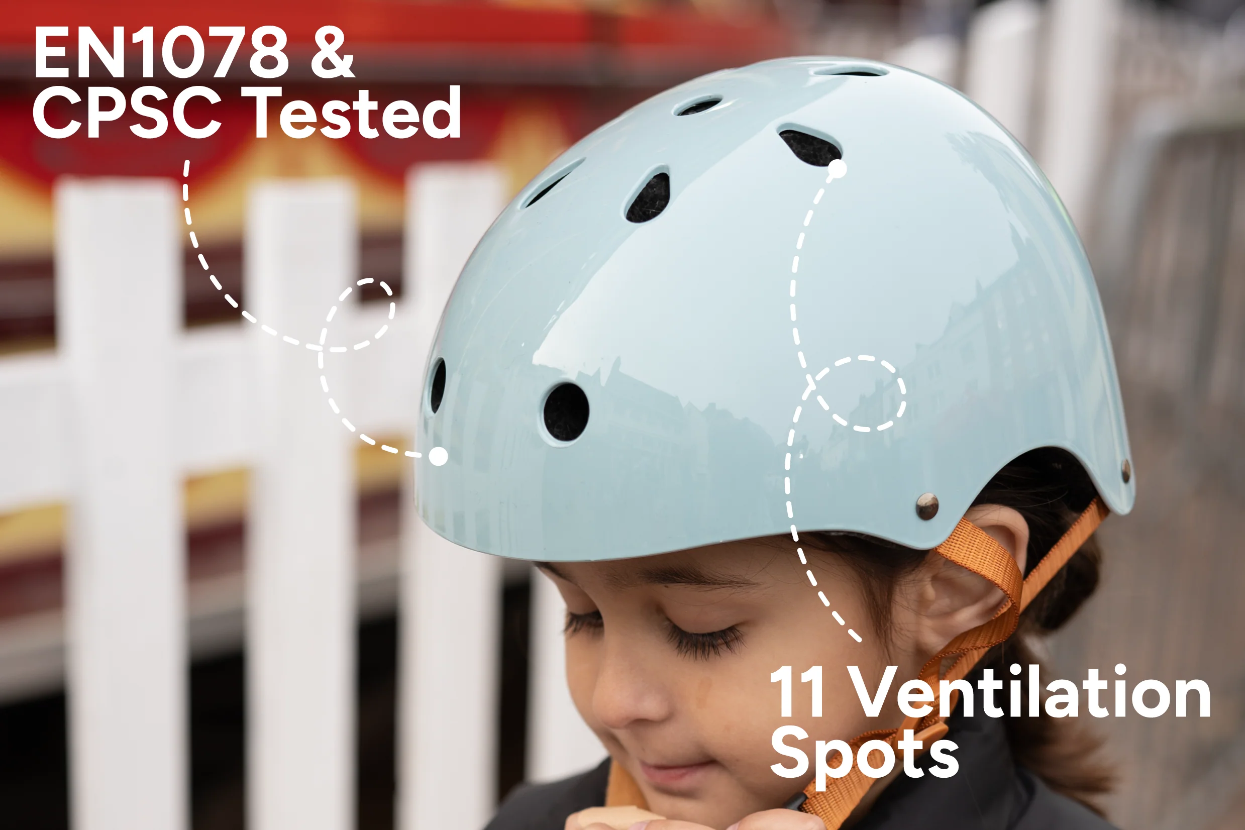 Starling Bike Helmet Duck Egg Blue - Image 4