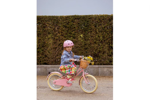 Starling Bike Pink Helmet with Golden Stars - Image 3