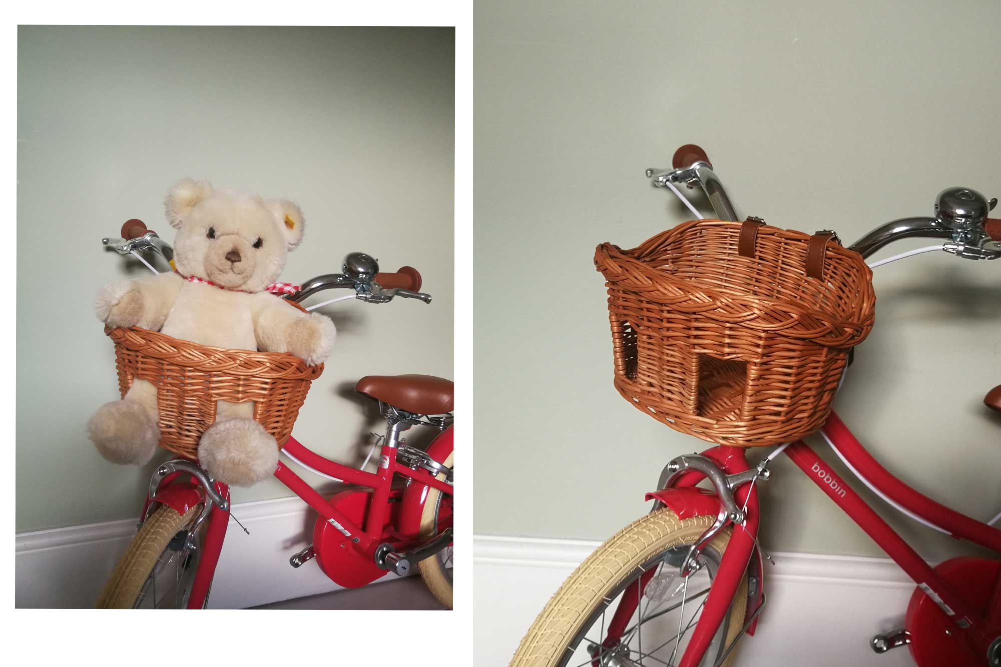 Teddy Wicker Bike Basket - Image 2